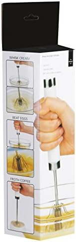 Premier Housewares 805379 Stainless Steel Press and Spin Whisks - Set of 2 Silver H30 x W7 x D7cm
