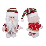 Décoration d'intérieur festive : mesurant 28,5 cm de haut, cette poupée du Père Noël est un ajout charmant à votre décoration sur le thème de Noël, ajoutant un charme fantaisiste à n'importe quelle cheminée, table, bureau ou cheminée, améliorant instantanément l'ambiance des vacances.
