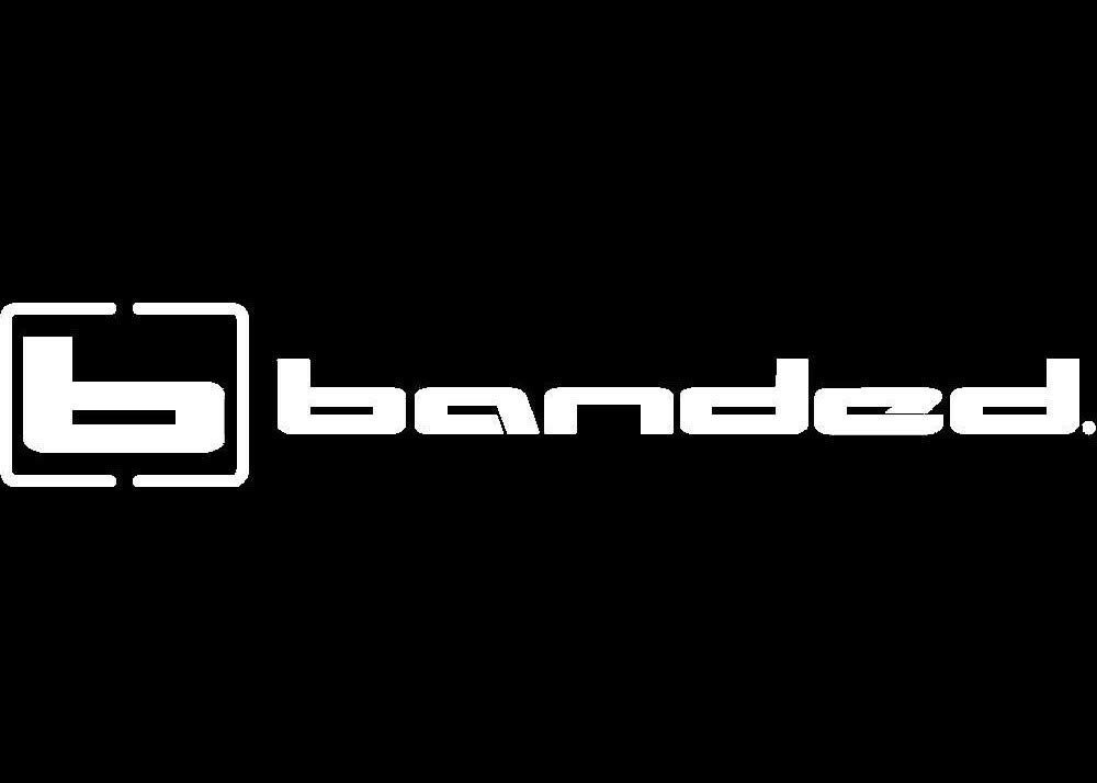 BandedBanded B09928 Logo Decal Horizontal White 5" Hunting Gear