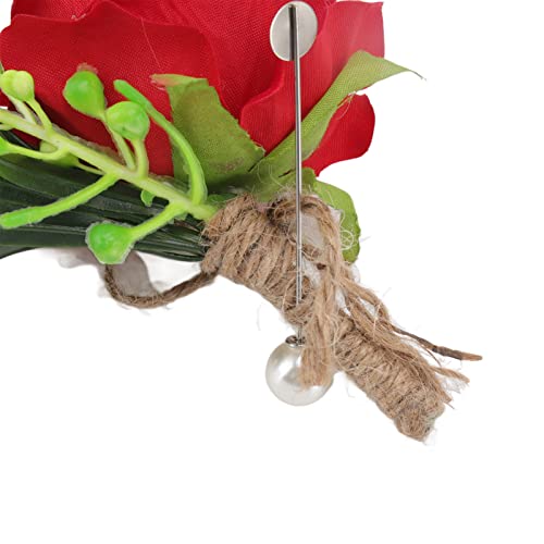 Corpete de terno, pino de estilo coreano amplamente aplicável, corpete de casamento fixo rosa 5 peça