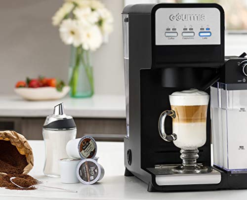 Gourmia Gss9995 Pour -N- Measure Sugar Dispenser And Container Without Pouring Spout - Select Half Teaspoon Per Pour Or Free Flow - Clear Glass Jar - 7.5Oz - Bpa Free - Dishwasher Safe,White #TOP2