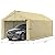 Carport 10x20ft Heavy Duty Canopy Storage Shed,Portable Garage Party Tent,Portable Garage with Removable Sidewalls & Doors All-Season Tarp for Car,Truck,Party SNC24# (W/BG)