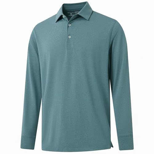 MAGCOMSEN Stretch Long Sleeve Polo