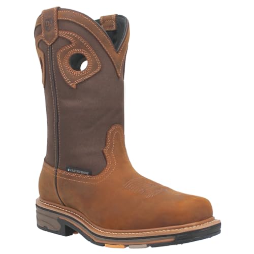 Dan Post Men's 11" Bram Waterproof Work Boot Broad Square Toe - Dp564552