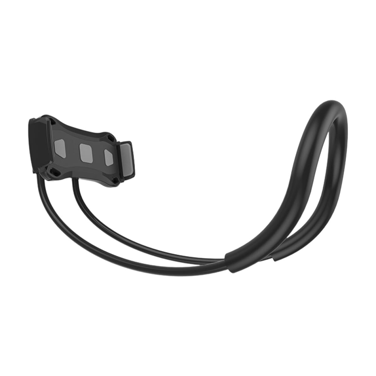 Uonlytech Soporte para Tableta Tipo Cuello Colgante Negro, Flexible y Giratorio, Material Aluminio- y Silicona, Cómodo Cuello y Uso en Casa