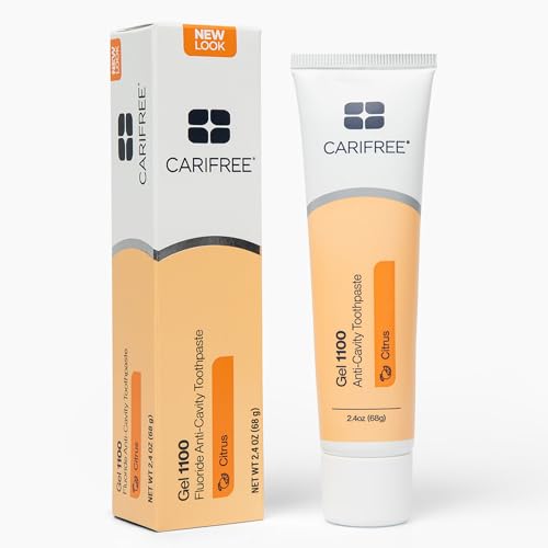 Image of CariFree Gel 1100, Citrus Flavored, Anti-Cavity Fluoride Toothpaste with Nano Hydroxyapatite for pH Neutralization, Cavity Prevention & Enamel Protection, Dentist Recommended, Dentist Developed
