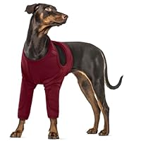 Herstelbeenhoes voor Honden, Zacht Voorkomen Likken Hondenelleboogbrace Stabiele Ondersteuning Verstelbaar Verdikt voor Voorpoten (4XL