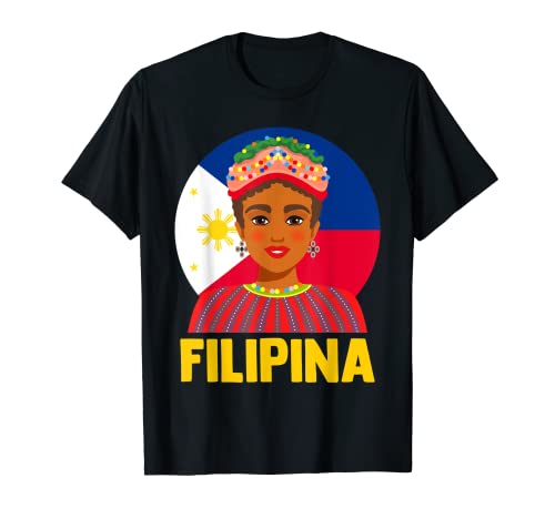 Filipina Orgullo María Clara Filipinas Bandera Pilipinas Camiseta