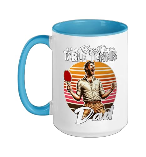 Best Table Tennis Dad Ceramic Mug, 15oz