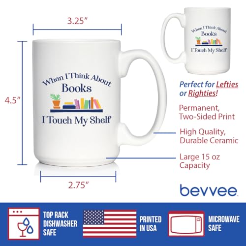 Taza de cerámica blanca de 15 oz miniatura 4