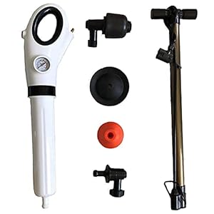 Hogedruk Toilet Plunger Handmatige Luchtafvoer Blaster Dredge Clog Remover voor Badkuip