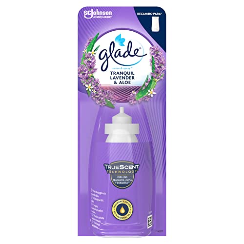 Glade, By Brise, Ambientador Eléctrico Sense Spray Lavanda Jazmin Recambio, 1 Unidad (Paquete de 1)