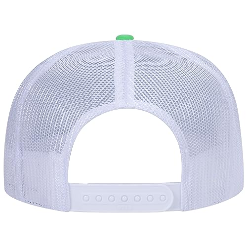 Image of OTTO Polyester Foam Front 5 Panel High Crown Mesh Back Trucker Hats in 97, Bulk, Wholesale