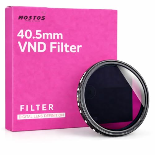 Image of MOSTOS - 40.5mm Variable ND Filter ND2 to ND400 (1-9 Stop) Adjustable Neutral Density Filter for DSLR & Mirrorless Cameras (40.5mm VND Filter) (Make Sure Mark Φ40.5 is Written ON Your Lens)