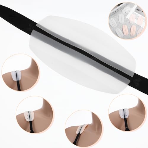 12 Pcs Bra Strap Pads, Silicone Non Slip Bra Strap Holders for Slipping, Soft Keep Bra Straps from Slipping, No Dents Comfort Back Protectors for Ease Shoulder Discomfort, 2 Color4