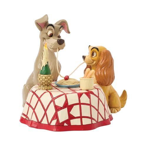 Disney Traditions Lady and Tramp Spaghetti Scene LED Figurine