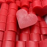 Pack 5 uds jabones aromáticos con forma de corazón - Regalo original para eventos: bautizos, bodas, comuniones, cumpleaños - Detalle para regalar a invitados - Aroma Frambuesa
