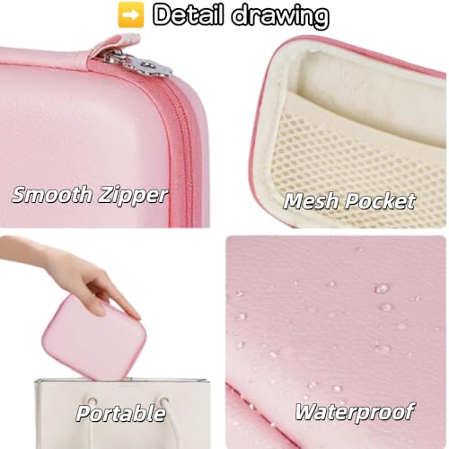 Funda para cámara digital rosa compatible con Canon y Sony miniatura 3