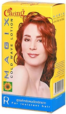 Caring Magic Cold Wave Lotion Formula R For Resistant Hair Perm Volumizing Hair Natural Curls & Curly Permed Beautiful Texture Curling Wavy Hair Permanent Long Lasting