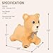 INPANY Bear Bouncy Horse Hopper Toys, Toddlers Plush Bouncing Animal, Baby Hopping Buddies, Inflatable Ride on Rubber Bouncer, Indoor Outdoor Cute Birthday Gifts Toy for 2 3 4 Year Old Girl Boy