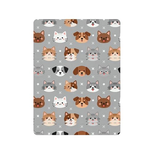 Parure de lit coton doux visage animal pour de tendres nuits