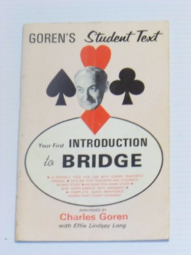 Goren's Student Text, Your First Introduction t... B000URGPA2 Book Cover