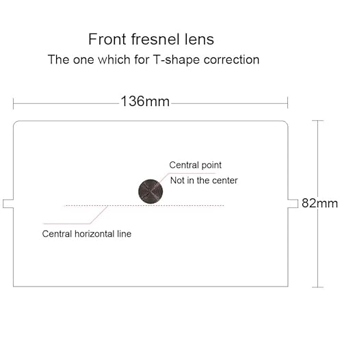 JINGERL 1 par lentes Fresnel 5.8 '' Lentes LED faça você mesmo Len Spotlight Projeção T-Correção T