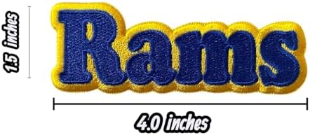 2 PCS Ram Letters Word Patch Embroidered Iron On Patches for Decorate Craft Clothes image 5