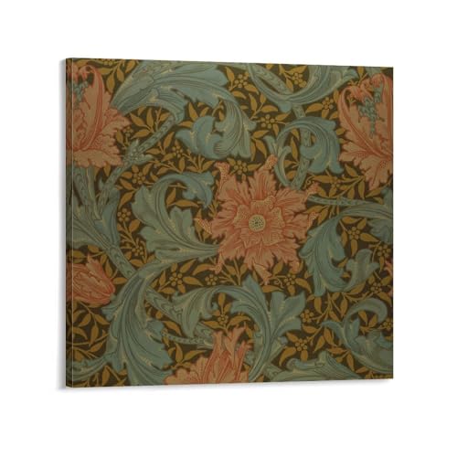 Toile William Morris decoration murale salon moderne et sejour cocooning