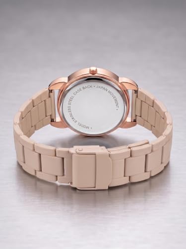 Image of Shocknshop Analog Women Watches Ladies Rose Gold Round Dial Metal Strap Wrist Watch for Woman and Girls -WCH196
