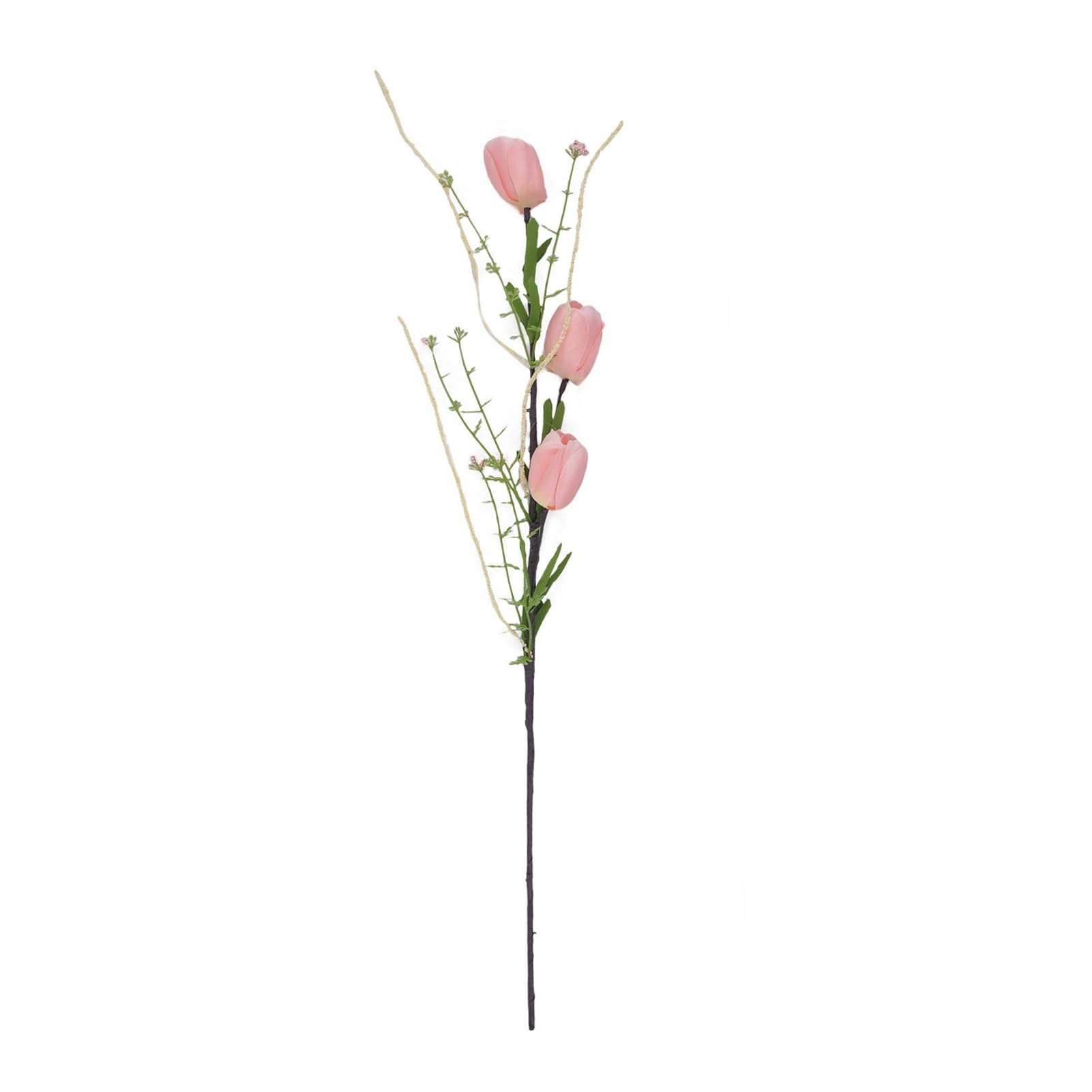 Artificial Tulip Flower Realistic Fake Flower Bouquet Long Stem Faux Floral Arrangement for Home Office Wedding Decoration