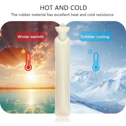 Wärmflasche Lang Kuschelig, Wärmflasche Tier Mit Bezug, 2L Schlauchwärmflasche, Nackenwärmflasche, Wärmeflasche Schlauch Für Rücken Schulter Unterleib, Hot Water Bottle Für Kinder Erwachsene (Ketze)