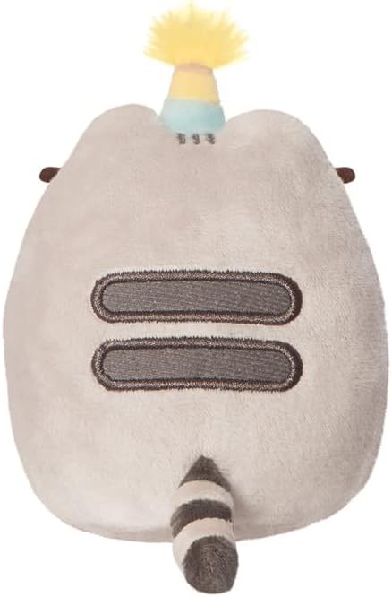Aurora, 61518, Party Pusheen Small, Eco-Responsible Plush, Grey
