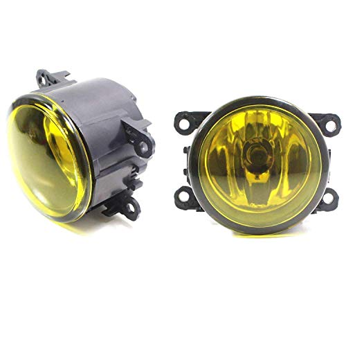 image for iJDMTOY Pair Selective Yellow Lens Fog Light Lamp Assemblies w/ 55W H1