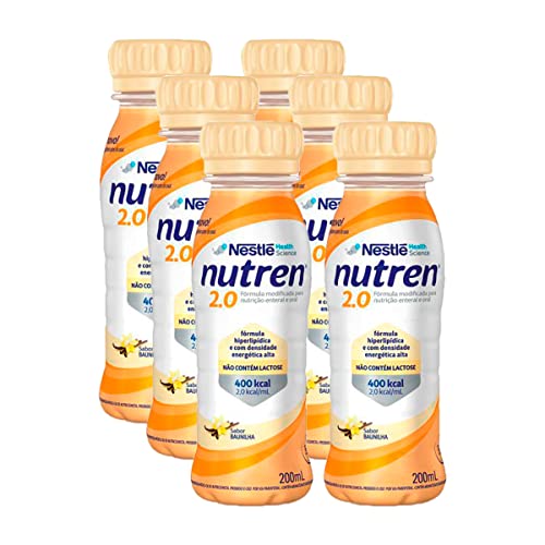 Nutren 2.0 200ml - Sabor Baunilha - Kit com 6 - Nestlé