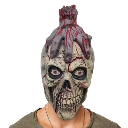 Protection faciale crâne pour remplacer un maquillage de fête complexe