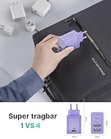 USB C Ladegerät,4-Ports 40W Mehrfach Schnellladegerät USB-C und USB-A,PD 3.0 Power Adapter Stecker Ladeadapter Netzteil für iPhone 14 Pro Max 13 Pro 12 11 SE 2020 XS XR 8 7,iPad,Samsung,Handys – Ansicht 7