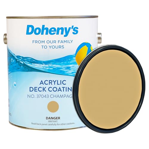 Image of Doheny's Deck Coating, Champagne Pool & Patio Surface Paint, 128 fl oz