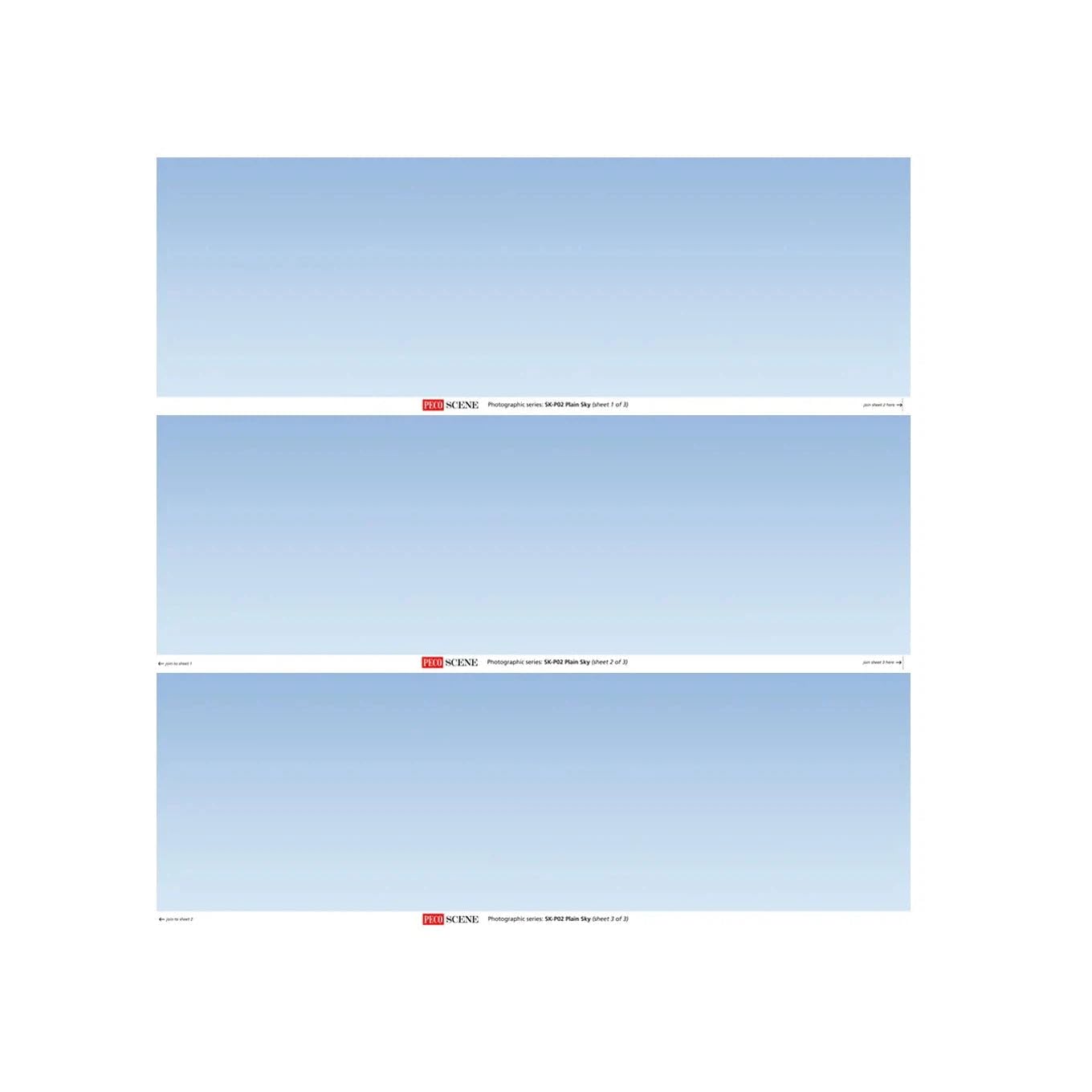 Peco SK-P02 Plain Sky 2400x333mm Photo Scenic Background
