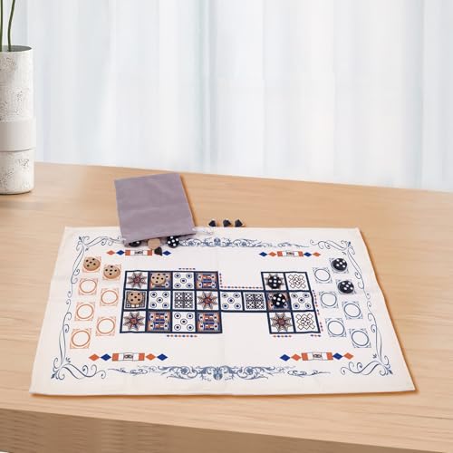 Royal Game of UR, juego de mesa estratégico portátil para 2 jugadores miniatura 5