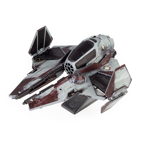 Fascinations MMS487 Metal Earth Metallbausätze - Star Wars ETA-2 Jedi Starfighter lasergeschnittener 3D-Konstruktionsbausatz, 3D Metall Puzzle, DIY Modellbausatz mit 3 Metallplatinen, ab 14 Jahre