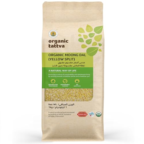 Organic Tattva Yellow Split Moong Dal 1 kg