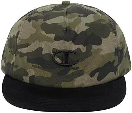 Champion Gorra plana con diseño de camuflaje, talla única, color verde oliva, CV7-0742, Verde Oliva, talla única