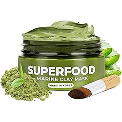 Purificador De Agua Coreano Mascarillas Faciales Coreanas de PLANTIFIQUE- Mascarilla Facial Hidratante Limpiador de Poros - Mascarilla Puntos Negros - Mascarilla Cara Arcilla Verde - Mascarilla Orgánica con Superalimentos 100 ml