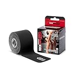 RockTape Go Standard Adhesive Pre-Cut Kinesiology Tape (Black)