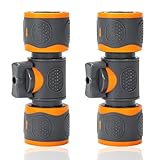 schlauchkupplungen messing 1/2 Praktisches Design: Mit eigenem Regelventil können Sie den Wasserstrom direkt auf dem Schlauch einstellen oder abschalten, ohne die Wasserversorgung zu schließen, auch wenn Sie weit von der Wasserversorgung entfernt sind, können Sie den Wasserstrom jederzeit einstellen, was Zeit und Wasser spart.