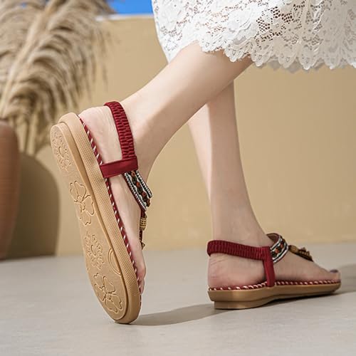 Sandalias deportivas de mujer para caminar en verano con cuña cómoda y fresca 6