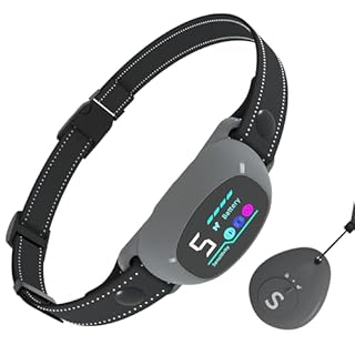 Meloive 2 in 1 Collier de Dressage Chien et Collier Anti Aboiement Chien,4 Modes Son/Vibration/Choc Statique,Anti-aboiement avec Télécommande et Automatique,Rechargeable pour Gros Petit Chiens
