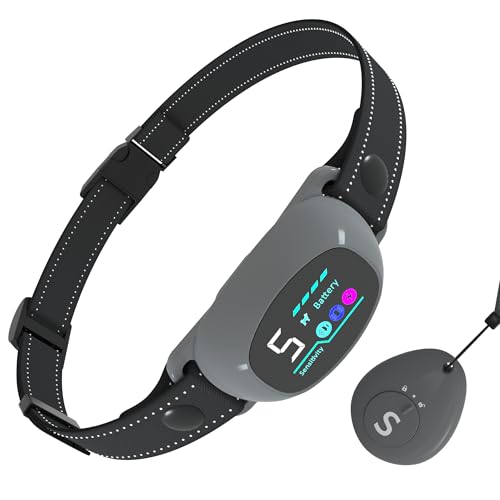 Meloive 2 in 1 Collier de Dressage Chien et Collier Anti Aboiement Chien,4 Modes Son/Vibration/Choc Statique,Anti-aboiement avec Télécommande et Automatique,Rechargeable pour Gros Petit Chiens