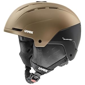 uvex Stance - robuster, effizient belüfteter Skihelm für Damen und Herren mit individueller Größenanpassung - Brown-Black matt - 54-58 cm